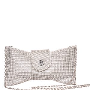 Τσάντα φάκελος clutch CK6023 - Ασημί