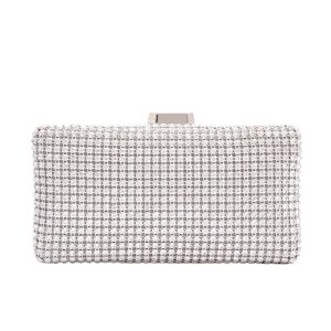 Τσάντα φάκελος clutch CK6010 - Ασημί