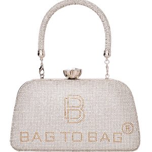 Τσάντα φάκελος clutch CK6021 - Ασημί