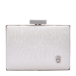 Τσάντα φάκελος clutch -JH-21981 - Ασημί