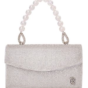 Τσάντα φάκελος clutch JH2210 - Ασημί