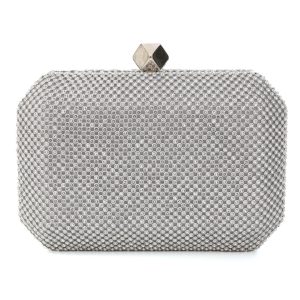 Τσάντα φάκελος clutch JH2225 - Ασημί