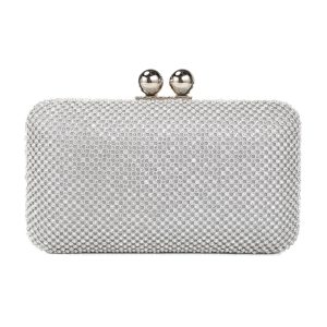 Τσάντα φάκελος clutch JH2227 - Ασημί