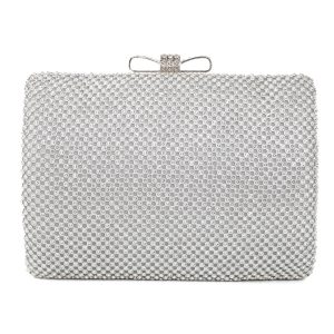 Τσάντα φάκελος clutch JH2228 - Ασημί