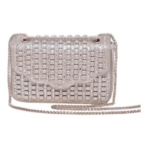 Τσάντα φάκελος clutch MD2405 - Ασημί