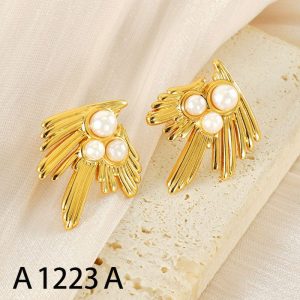 Ατσάλινα Σκουλαρίκια Κρίκοι - Χρυσόd6b67272e9d6