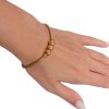 Βραχιόλι με τρεις μεταλλικές μπίλιες Gold/Silver - ΧρυσόA3801a