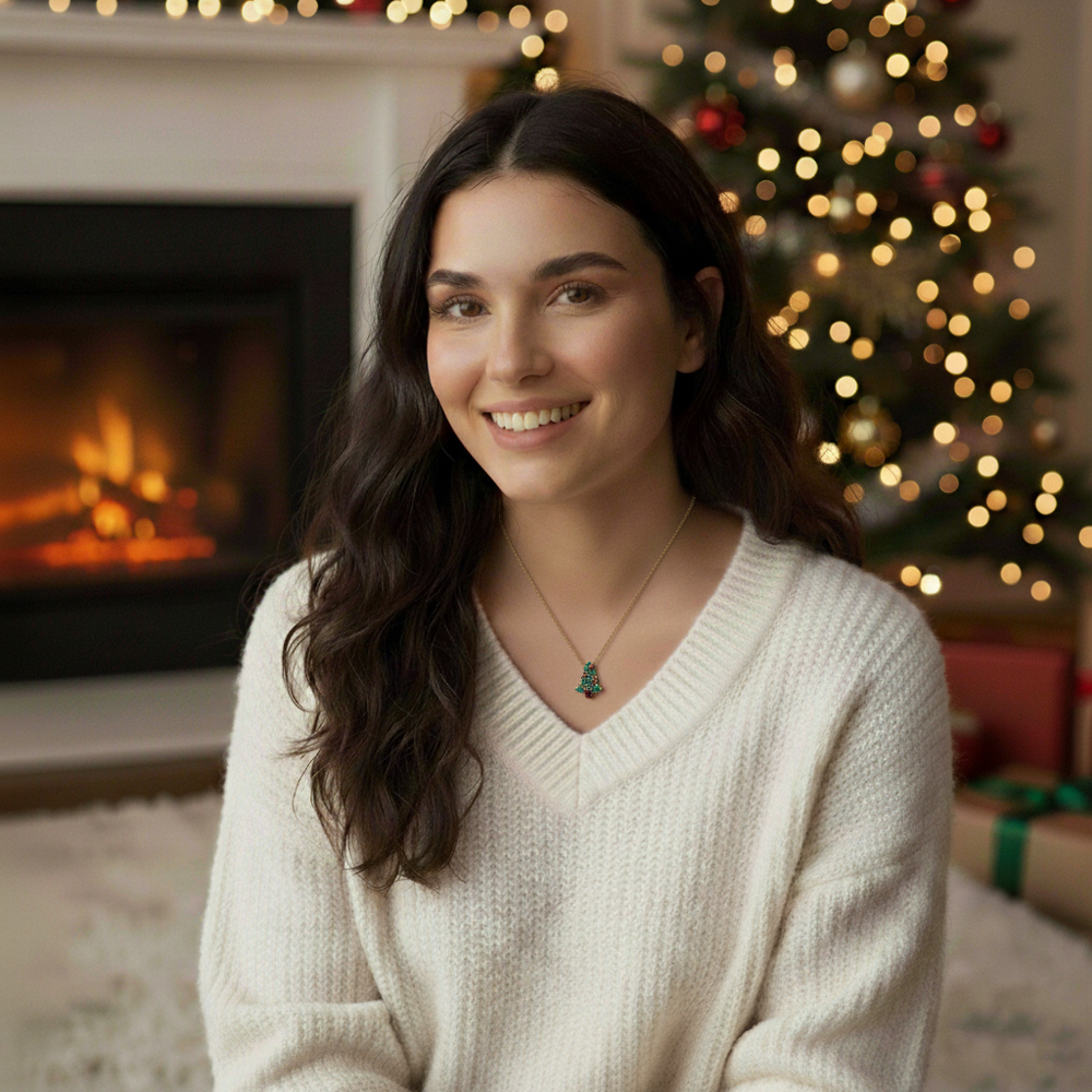 Ατσάλινο Κολιέ Miyuki Χριστουγεννιάτικο Δέντρο Ατσάλινο Κολιέ Miyuki Χριστουγεννιάτικο ΔέντροA49064