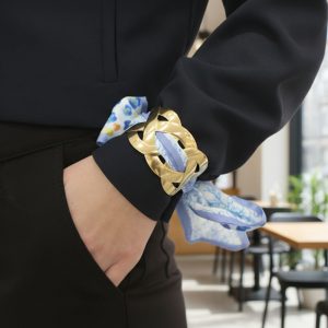 Βραχιόλι Ατσάλι με Μαντήλι6419-1