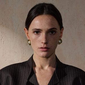 Σκουλαρίκια Κλίπ Ατσάλι Χρυσά με Μεγάλη Λευκή ΠέρλαA1216