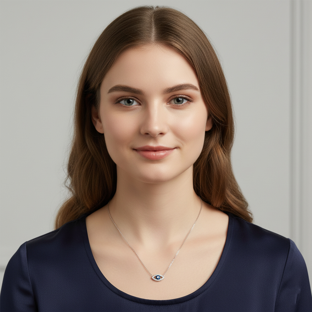 Κολιέ Μάτι Ατσάλι A23040A Κολιέ Μάτι Ατσάλι A23040AA23040A