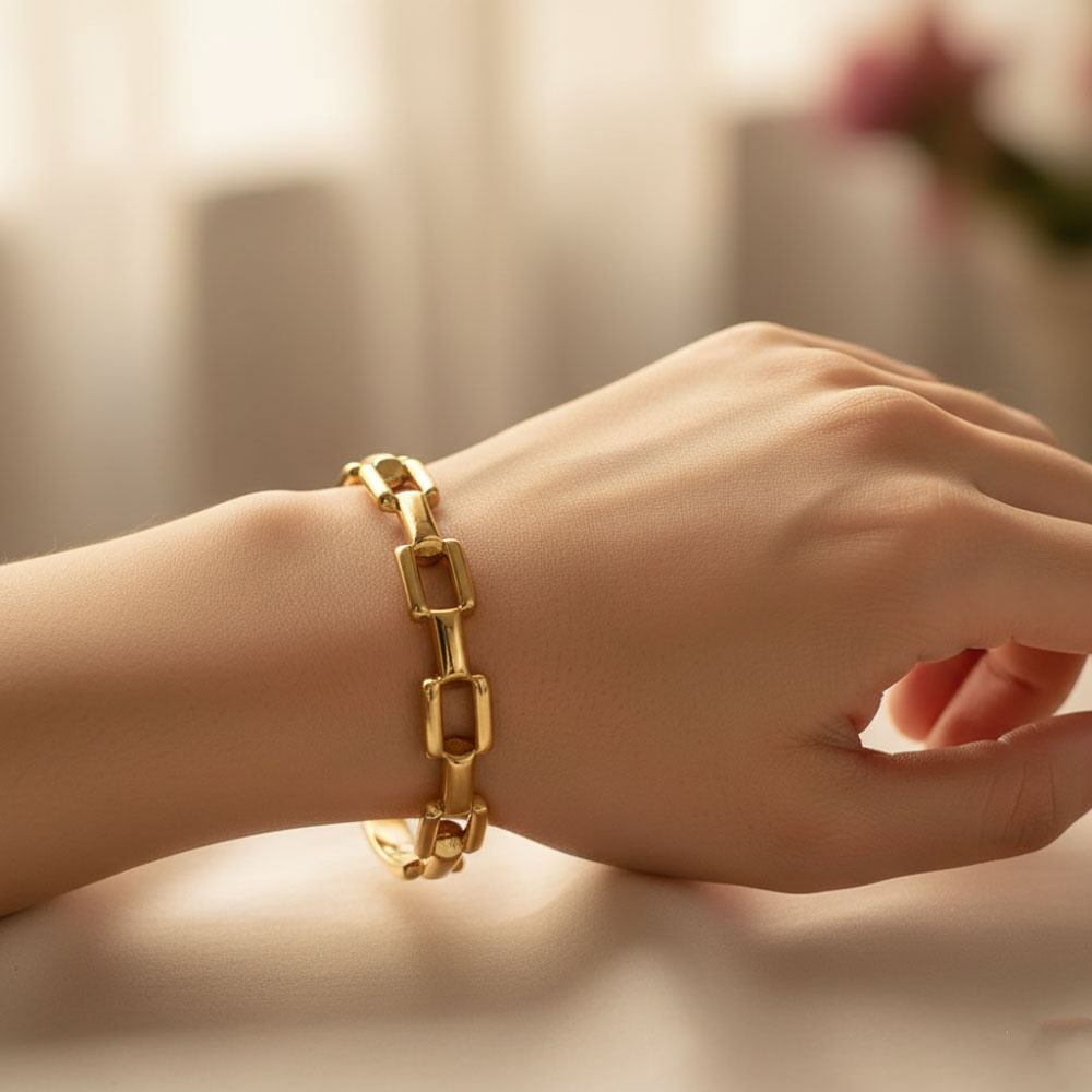 Βραχιόλι Ατσάλινη Ορθογώνια Πλέξη Βραχιόλι Ατσάλινη Ορθογώνια ΠλέξηA35094