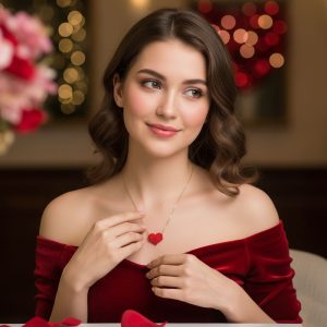 Κολιέ Καρδιά Miyuki 3D από ΑτσάλιA49051-1