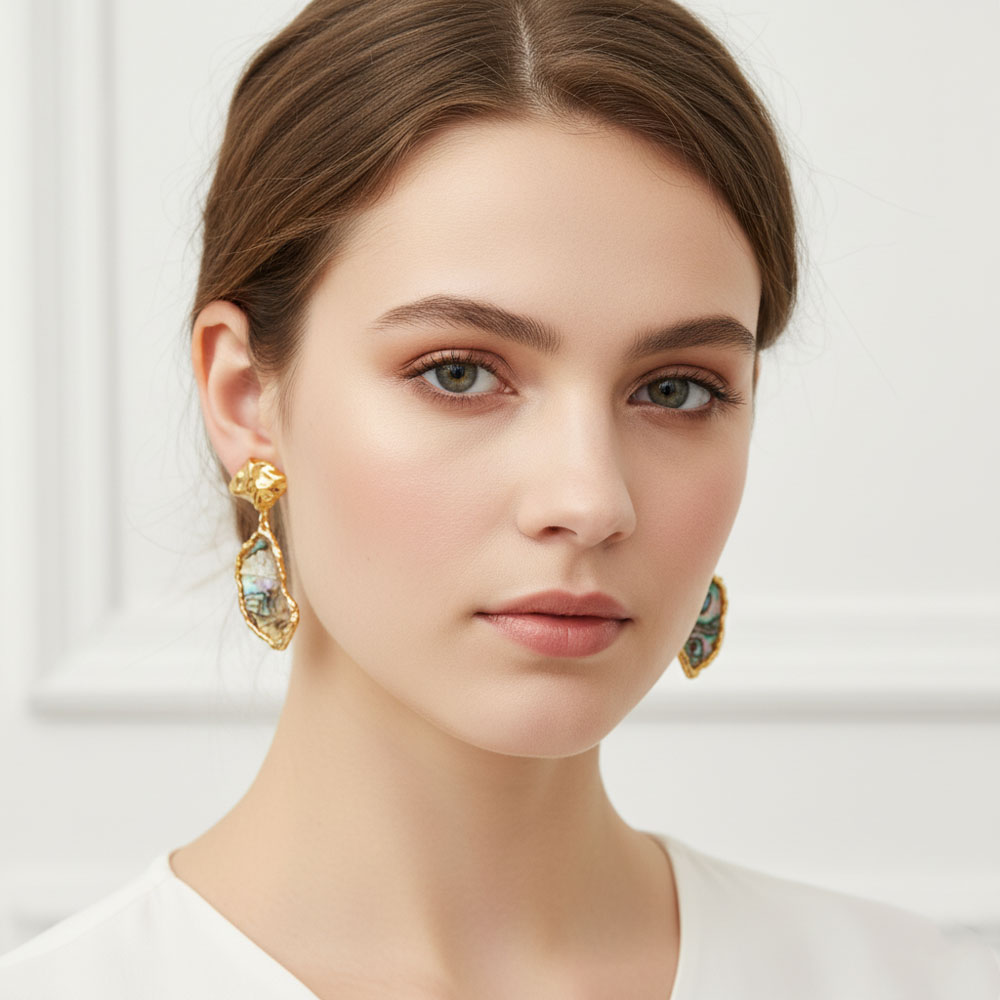 Σκουλαρίκια Κρεμαστά Ατσάλι Με Κοχύλι Σκουλαρίκια Κρεμαστά Ατσάλι Με ΚοχύλιA70001