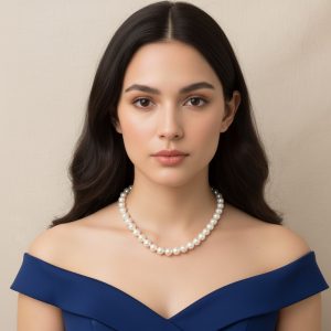 Κολιέ Πέρλες Ατσάλι 10mm A7072_1A7072-1