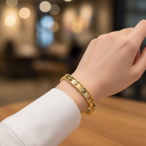 Βραχιόλι με Τετράφυλλα & Ζιργκόν από Ατσάλι - ΑσημίB3072B