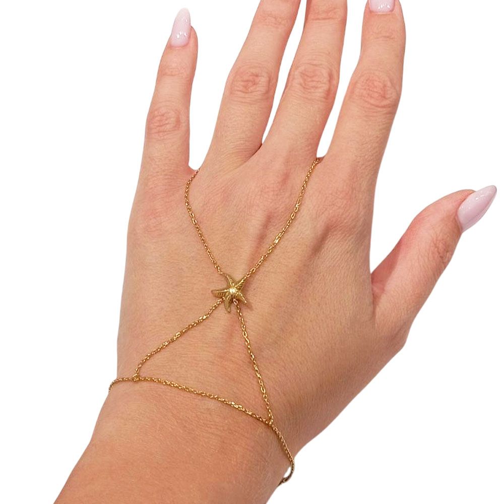 Βραχιόλι Δαχτυλίδι με Αστερία - Χρυσό Βραχιόλι Δαχτυλίδι με Αστερία - Χρυσό0751099a