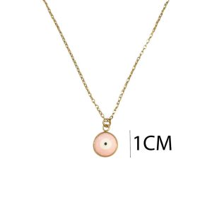 Ατσάλινο Κολιέ - ΡοζX00347