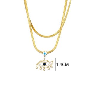 Ατσάλινο Κολιέ - ΧρυσόX00339A