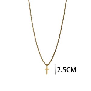 Ατσάλινο Κολιέ Σταυρός - ΑσημίA12081B