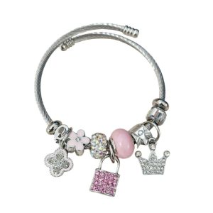 Χειροπέδα Ατσάλινη Με Χάνδρες Και Κλειδαριά - Ασημί Λευκό2024-7-1