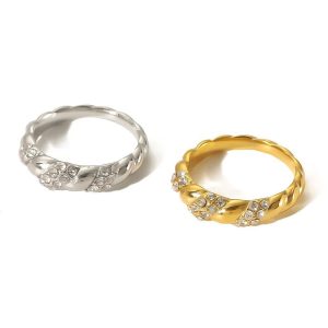 Ατσάλινο Δαχτυλίδι - ΧρυσόJ56