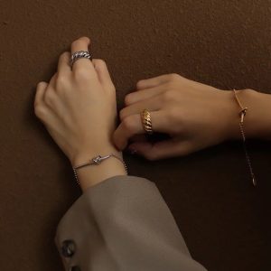 Ατσάλινο Δαχτυλίδι - ΧρυσόJ55