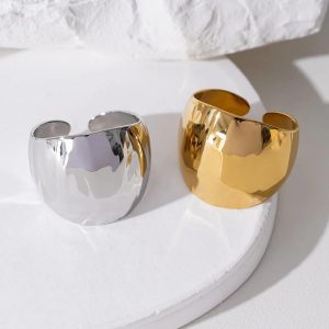 Ατσάλινο Ρυθμιζόμενο Δαχτυλίδι - Ασημίed2e030a72a6