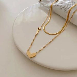 Ατσάλινο Κολιέ - ΑσημίA067B