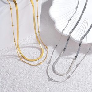 Ατσάλινο Κολιέ - ΑσημίA3134B