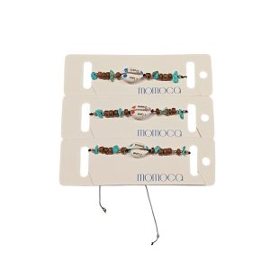 Χειροποίητα Βραχιόλια με Κοχύλι "I Love Greece" Σετ 12 τεμ.A10007