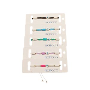 Βραχιολάκια με Ματάκι και Χάντρες σε Παστέλ & Έντονα Χρώματα Σετ 12 τεμ.A10011