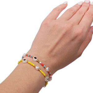 Χειροποίητα Μακραμέ Βραχιόλια με Χάντρες