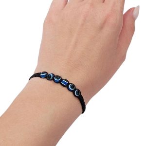 Πλεκτά Βραχιολάκια με Πολλαπλά Ματάκια Σετ 12 τεμ.A10033