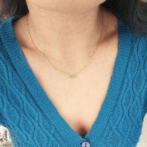 Κολιέ Απο Ανοξείδωτο Ατσάλι Καρδιά Με Ζιργκόν - ΧρυσόA11010A