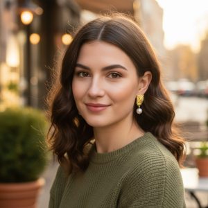 Σκουλαρίκια Ατσάλι Πλεκτή Όψη με Κρεμαστή Πέρλα - ΧρυσόA1179A