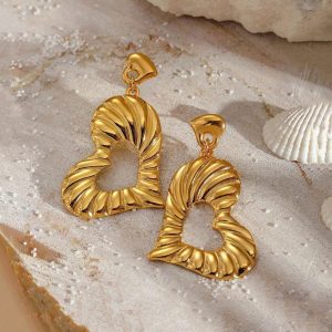 Ατσάλινα Σκουλαρίκια Κρεμαστά - ΑσημίA1156