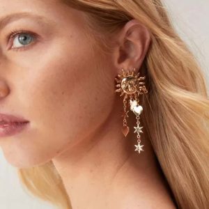 Ατσάλινα Σκουλαρίκια ΚρεμαστάA1157