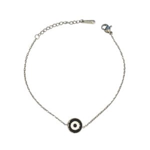 Ατσάλινο Βραχιόλι Με Ματάκι - ΧρυσόA1202