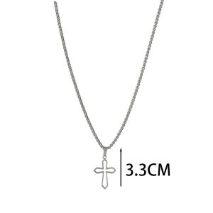 Ατσάλινο Κολιέ Σταυρός - ΧρυσόA12082