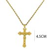 Ατσάλινο Κολιέ Σταυρός - ΧρυσόA12095A