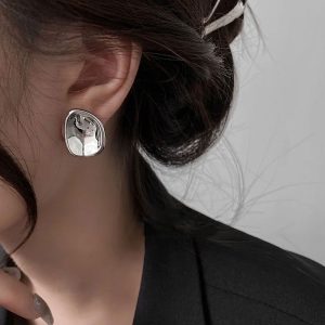 Ατσάλινα Σκουλαρίκια Καρφωτά - Χρυσό0ead532dce40