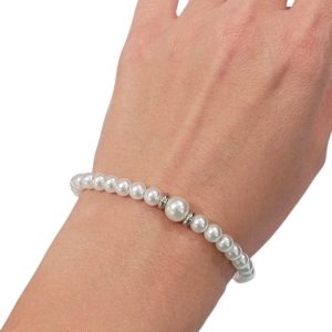 Βραχιόλι Μαργαριτάρι με Χρυσές ή Ασημένιες Λεπτομέρειες - ΧρυσόA12160a