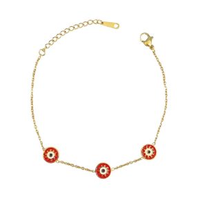 Ατσάλινο Βραχιόλι - ΜπλεA1334