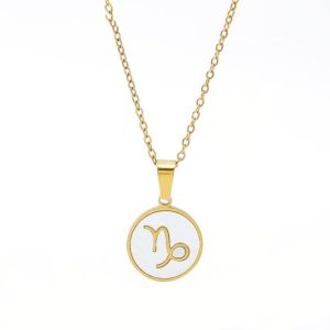 Ατσάλινο Κολιέ Με Ζώδιο (Αιγόκερως)X00275