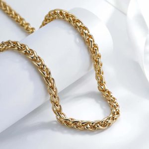 Ατσάλινο Κολιέ Αλυσίδα - ΑσημίA3167B