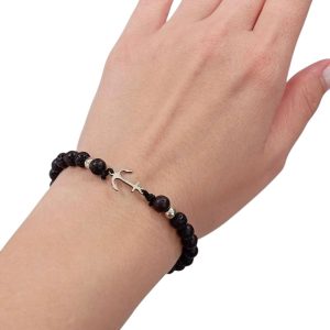 Βραχιολάκια με Χάντρες και Μεταλλική Άγκυρα Σετ 12 τεμ.A18027