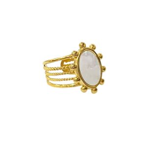 Ατσάλινο Ρυθμιζόμενο Δαχτυλίδι - ΑσημίA1807