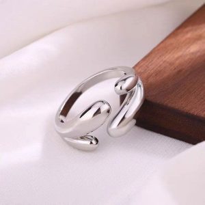 Ατσάλινο Ρυθμιζόμενο Δαχτυλίδι - ΑσημίX00269B