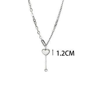 Ατσάλινο Κολιέ Με Καρδιά - ΑσημίA2009